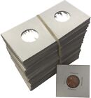 2x2 Penny Size Coin Flips Cardboard Mylar Holders Cowens Us New Deal Of 200 Pcs