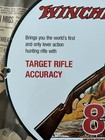 Vintage 1955 Winchester Model 88 Hunting Rifle 12 Inch Porcelain Enamel Sign