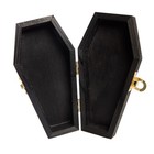 Creative Hobbies 6  Black Painted Wood Coffins - Fillable X 3  X 2  