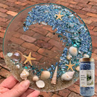 12 Colors Crushed Glass Sand 30 Grams Each Bottle broken Glass Pieces Crush Terr