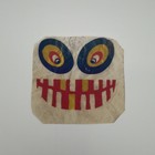 Paper Replacement Face Only For Vtg  Paper Mache Jack-o-lantern Pumpkin - Read 