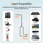 3 5mm Male To 2 Rca Y Male Audio Stereo Cable Cord Aux Auxiliary Wire Plug Us
