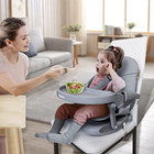 Baby High Chair Booster Seat For Dining Table  Foldable High Chairs With Adjusta