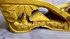 Baykas Filipino Wooden Hand  Carved Sandals   With  victory  Stamp On Bottom    