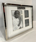 New Bless This Child Nickel Plated Shadow Box Picture Photo Frame