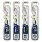 Oral-b Crossaction Eco Manual Toothbrush  Medium Bristles Lot Of 4