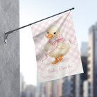 Personalized Birth Announcement Flag Baby Shower Expecting Baby Arrival Party