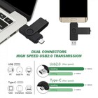 2 In 1 Type-c 256 Gb Dual Usb 2 0 Flash Drive Memory Stick U Disk Thumb Drive