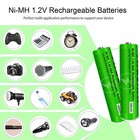 4x Ni-mh Rechargeable Aaa 400mah Batteries High For Panasonic Cordless Phones Us