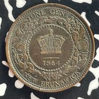1864 New Brunswick Large Cent Lot t7974 Nice 