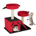 26  Indoor Gothic Cat Tree Cat Tower With Spacious Cat Condo Scratching Ladder