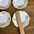 Set Of  4  Antique Porcelain Bread Sandwich Plates Art Nouveau Victorian