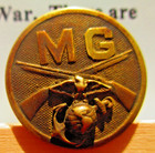 World War 1 Usmc Trenched Machine Gun Battalion Collar Disk  Nr
