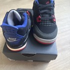 Toddler s Jordan 4 Retro Og Black fire Red-deep Royal Blue  ib4387 003  Size 8c