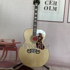Natural J200 Acoustic Electric Guitar 6-string Solid Spruce Top Flamed Back Fast