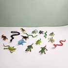 Lot 16 Pvc Plastic Rubber Toy Figure Reptile Snake Lizard 