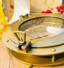 Nautical Heavy 12  Antique Brass Porthole Window With Adjustable Doors Kitchens