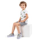 Toddler Light Up Shoes Girls Sparkly Flashing Sneakers Grey