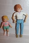 Fisher-price Loving Family Dollhouse 4 Dolls Lot Parents Children Boy Girl 1998