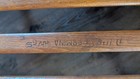 Vintage Davos Wooden Sled Made In Gdr Germany Original Rope Marked 37    Snow Sled