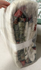 Pottery Barn Winter Wreath Handcrafted Reversible Quilt King cali Holiday  Nwt