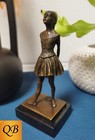 Art Deco Bronze Figurine Sculpture Statue Degas Ballerina Of Fourteen Yrs Dancer