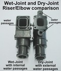 Exhaust Manifold Riser Elbow Dry Joint 5 0 5 7 5 0l 5 7l Mercruiser 3  Spacers