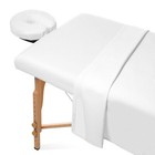 Ultimate Comfort 3-piece Massage Table Sheet Set With Flannel Face Cradle Cover