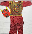Vintage Ben Cooper Devil Costume Kids 4-6 Years 1969 In Box Nos Usa