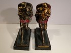 Fabulous Vintage Art Deco Male Muscle Man Bronze brass Bookends Book Ends