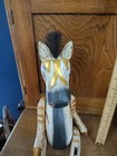 Pier 1 Jointed Wooden Zebra Shelf Sitter Retro Folk Art Articulated Mohawk 20 