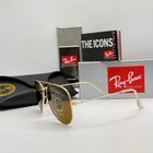 Ray-ban Rb3025 Aviator Sunglasses 58mm Classic Gold Frame Polarized Brown Lens--