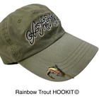 Rainbow Trout Hookit    Trout Fish Hat Pin - Brim Clip - Fishing Hat Clip
