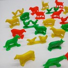 Vintage Plastic Farm Animals Marx  Lot Of 38 Pigs Sheep Chickens Goats
