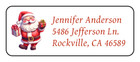 30 Personalized Santa Claus Christmas Return Address Labels