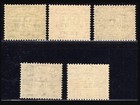 Boic Sg-td1 td5 1948 Kgvi Postage Due  B m a  Trip  Opt  Full Set  Mint Umm