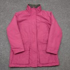 Lands End Petite S Pink Hooded Insulated Parka Jacket Women