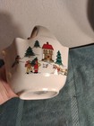 Vintage 1987 The Joy Of Christmas Basket Jamestown China Candy Bowl Dish