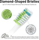    4pcs  Replacement Toothbrush Heads With Philips Sonicare Electric Toothbrush