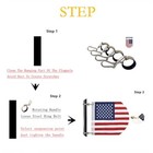 Flag Pole Holde boat Flag Clips upgrade Stainless Steel Clip For Flag Pole the 