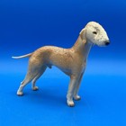 Nymphenburg Germany Porcelain Figurine Of A Bedlington Terrier Dog  Liver Color