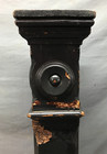 Antique Decorative Bullseye Wood Mission Tavern Newel Post 7x46 Vtg Old 816-25b