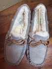Ugg Dakota Pewter Suede Slip On Moccasin Slippers Women   s Size 6 Nib