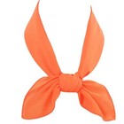 Sheer Chiffon Scarf 26 x26  Square 23 5 x23 5  Orange