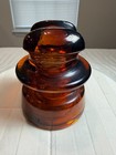 Hemingray-661 Amber Glass Insulator 12-41 Made In U s a  Vintage  10 