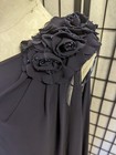 R m Richards Womens Navy Evening Dress Gown 6 Chiffon Overlay Mother Of Bride S
