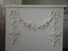 New  Rose Swag   Floral Basket Drops Furniture Applique Architectural Pediment