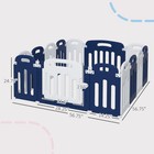Baby Playpen  14 Panels Sturdy Safety Play Yard With Anti-slip Base