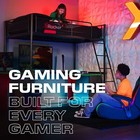 X Rocker Elite Pc Video Gaming Office Chair Ergonomic Footrest  Vegan Leather
