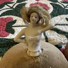 Art Deco German Bisque Half Doll Lot Flapper Pincushion Doll 2 5    Arm Up